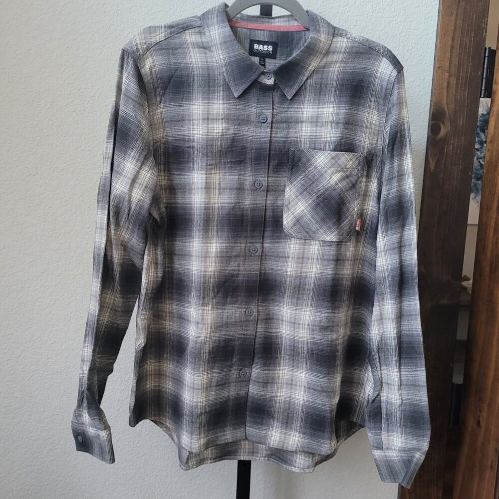 Bass Outdoors Men's Button-Down Long Sleeve Shirt